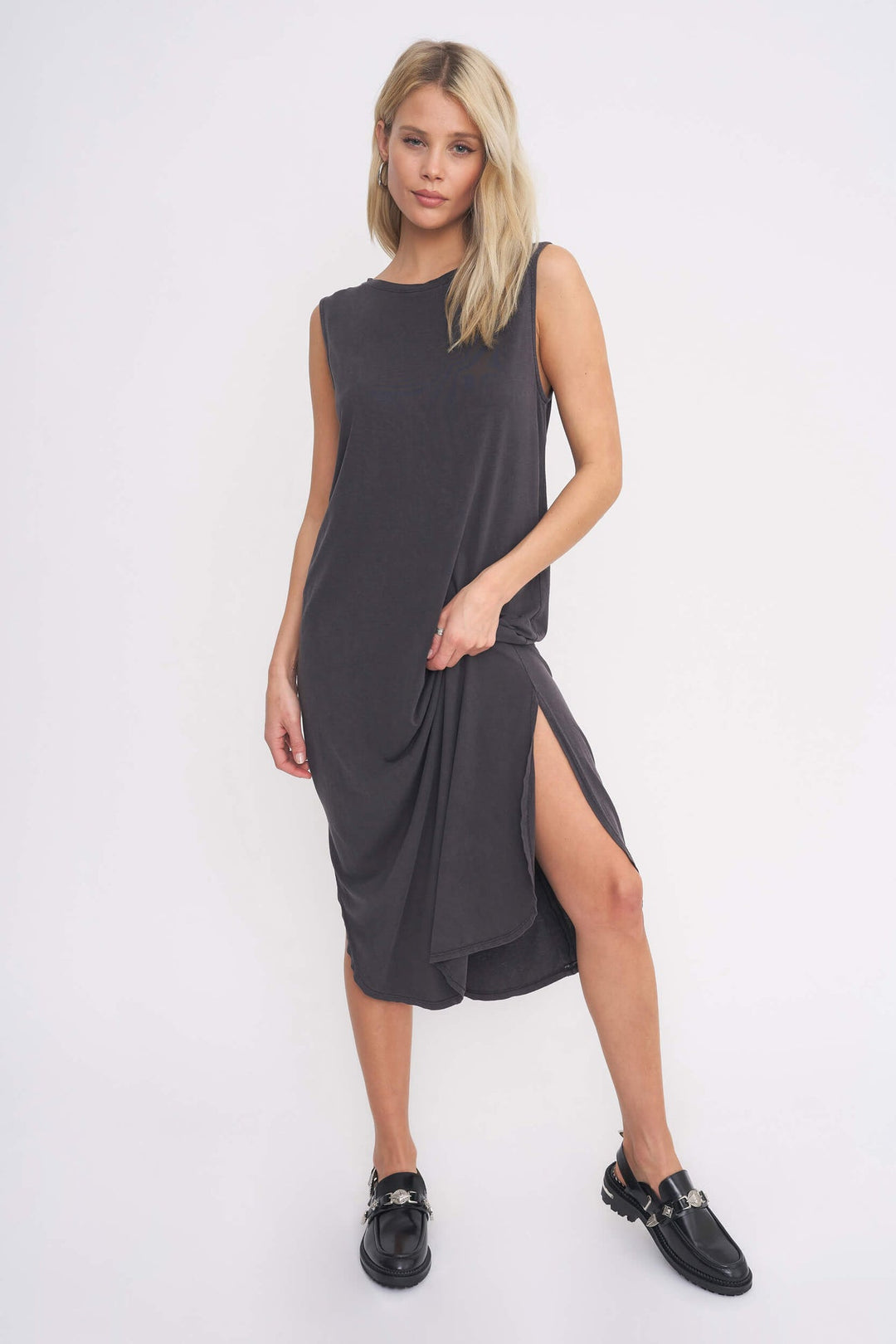 BLACK SNAP OUT OF IT TANK DRESS - Kingfisher Road - Online Boutique