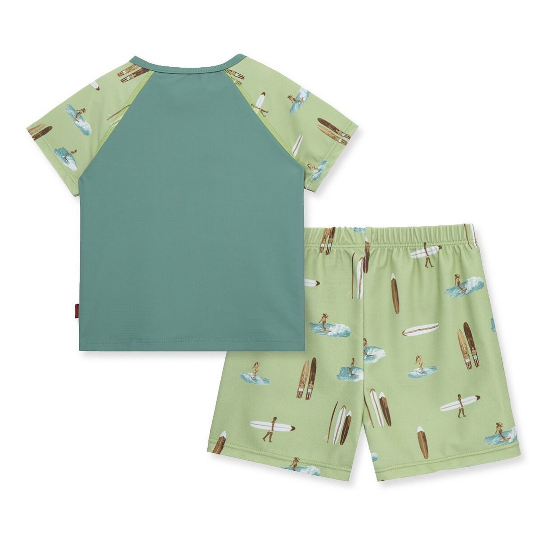 SUMMER SURF ZIPPER TOP AND SWIM TRUNKS - Kingfisher Road - Online Boutique