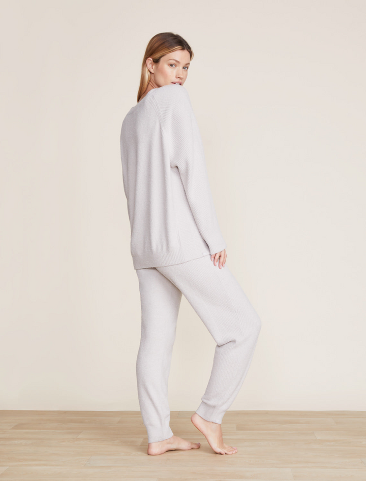 CCL RIB BLOCKED PANT-SILVER