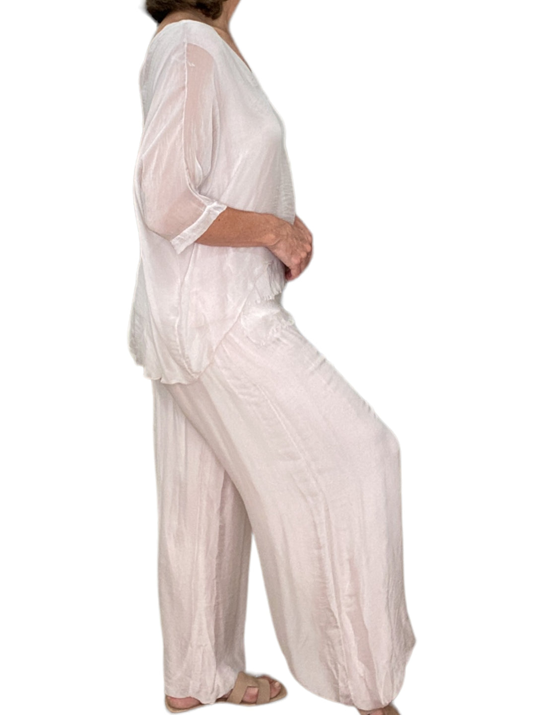 SILK PALAZZO PANTS-ROSE - Kingfisher Road - Online Boutique