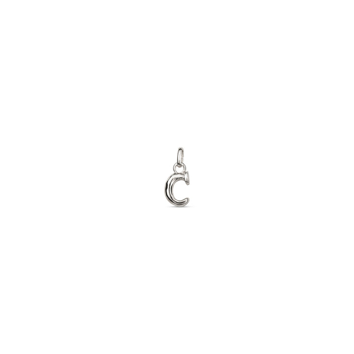 TINY "C" INITIAL CHARM-SILVER - Kingfisher Road - Online Boutique