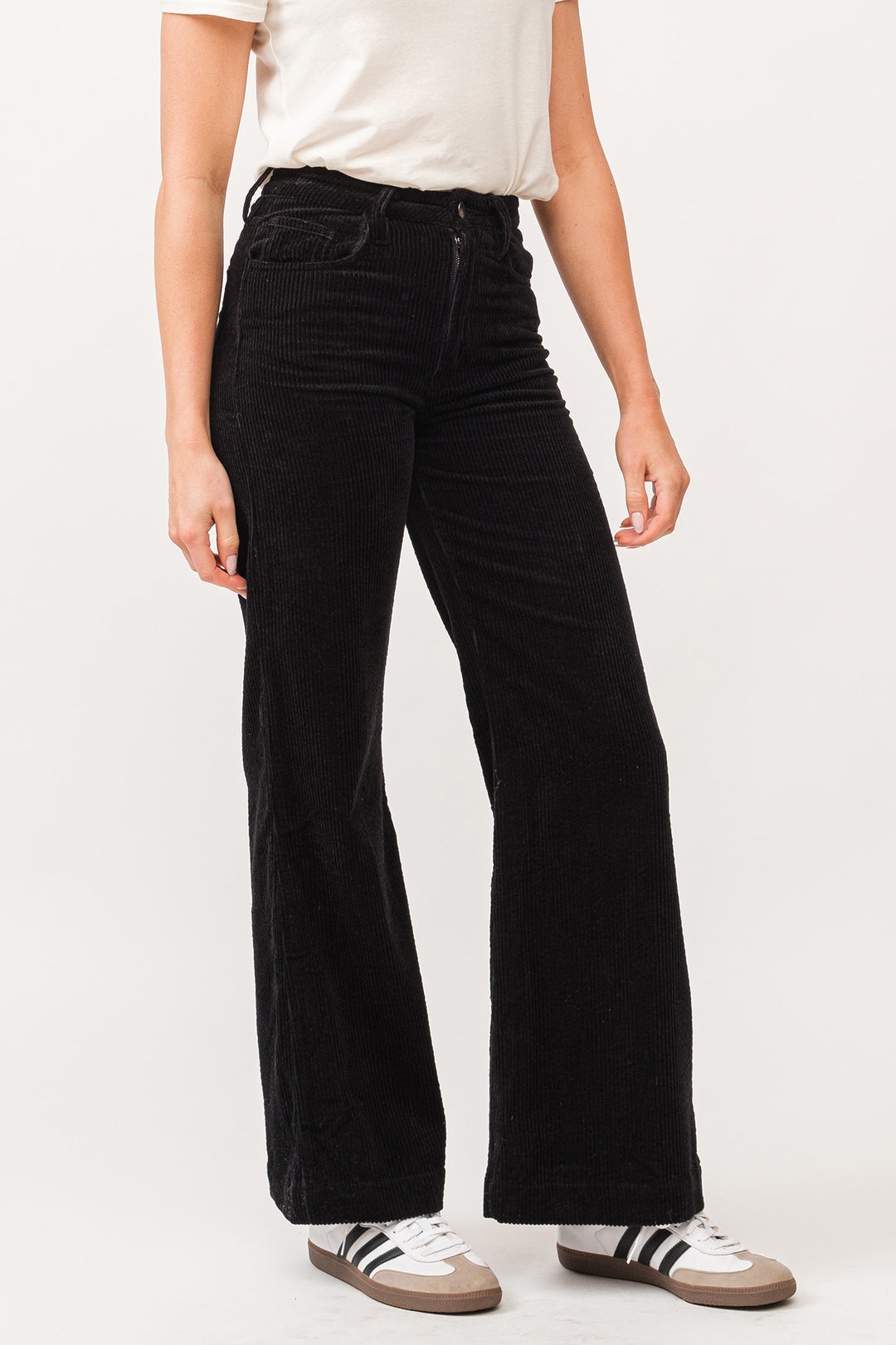 FIONA WIDE LEG PANTS HI-RISE-BLACK