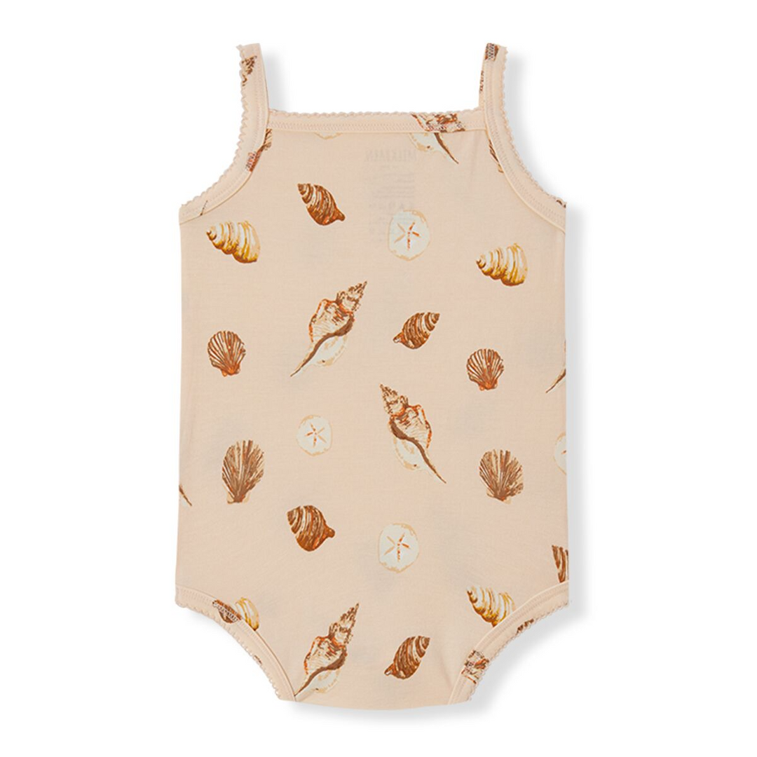 SEASHELLS STRETCH SLEEVELESS ONESIE - Kingfisher Road - Online Boutique