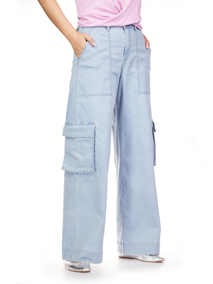 SUNSET DENIM PANT-PALE BLUE - Kingfisher Road - Online Boutique