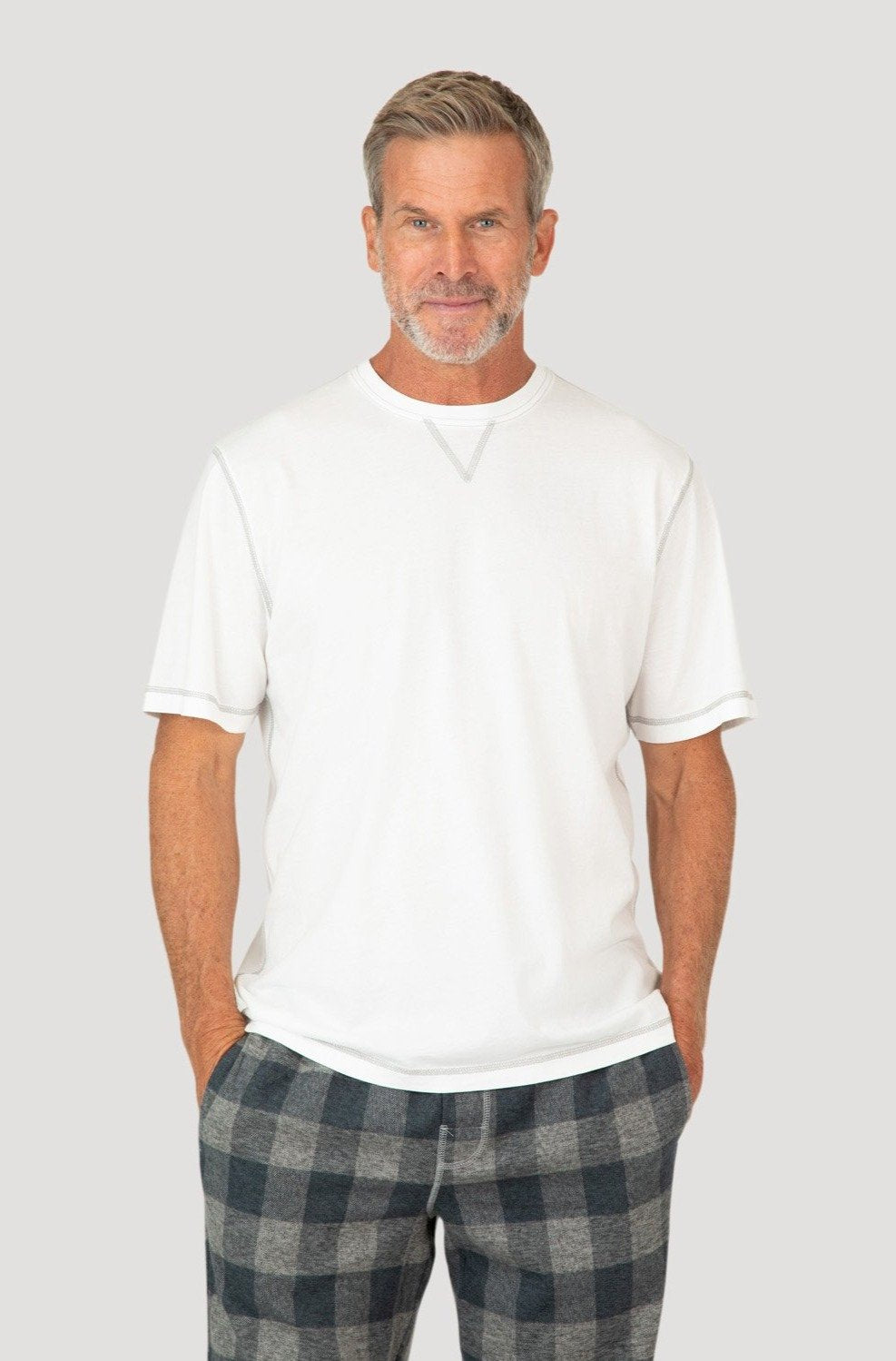WHITE SECRET WASH SHORT SLEEVE CREW - Kingfisher Road - Online Boutique