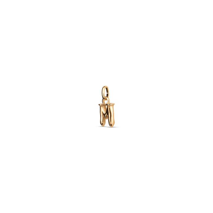 TINY "M" INITIAL CHARM-GOLD