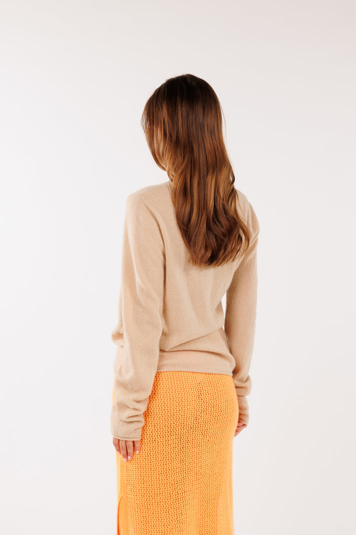 BUENOS AIRES SLIM CREW 2.0-SOFT CAMEL - Kingfisher Road - Online Boutique