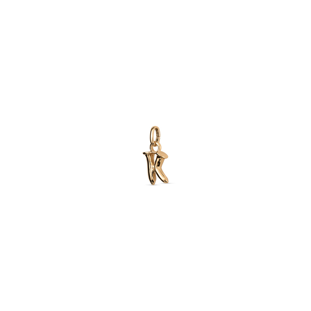 TINY "K" INITIAL CHARM-GOLD - Kingfisher Road - Online Boutique