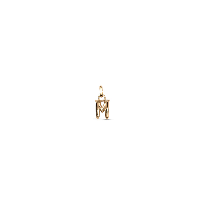 TINY "M" INITIAL CHARM-GOLD