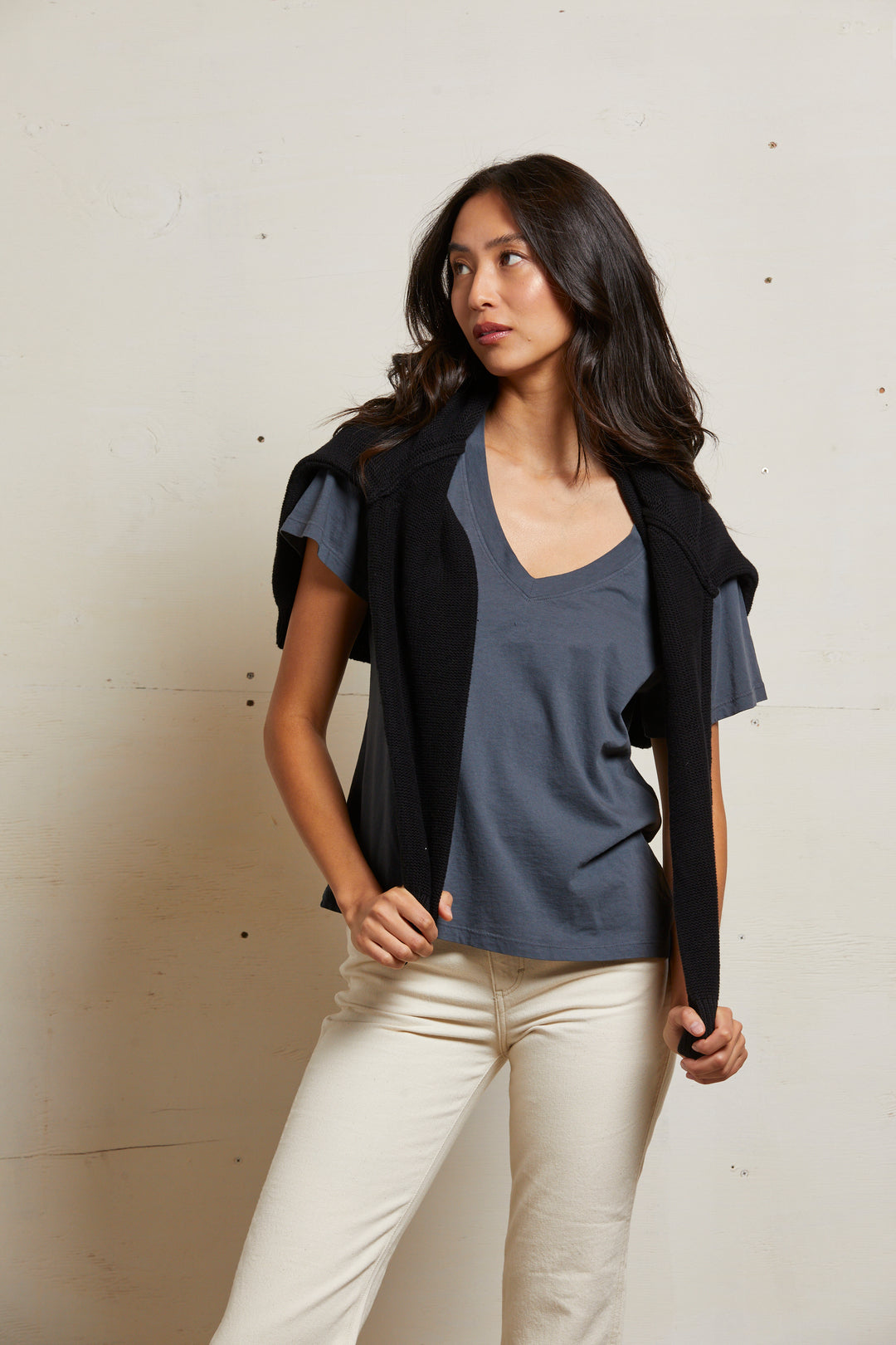 HENDRIX V-NECK TEE-NIGHT - Kingfisher Road - Online Boutique