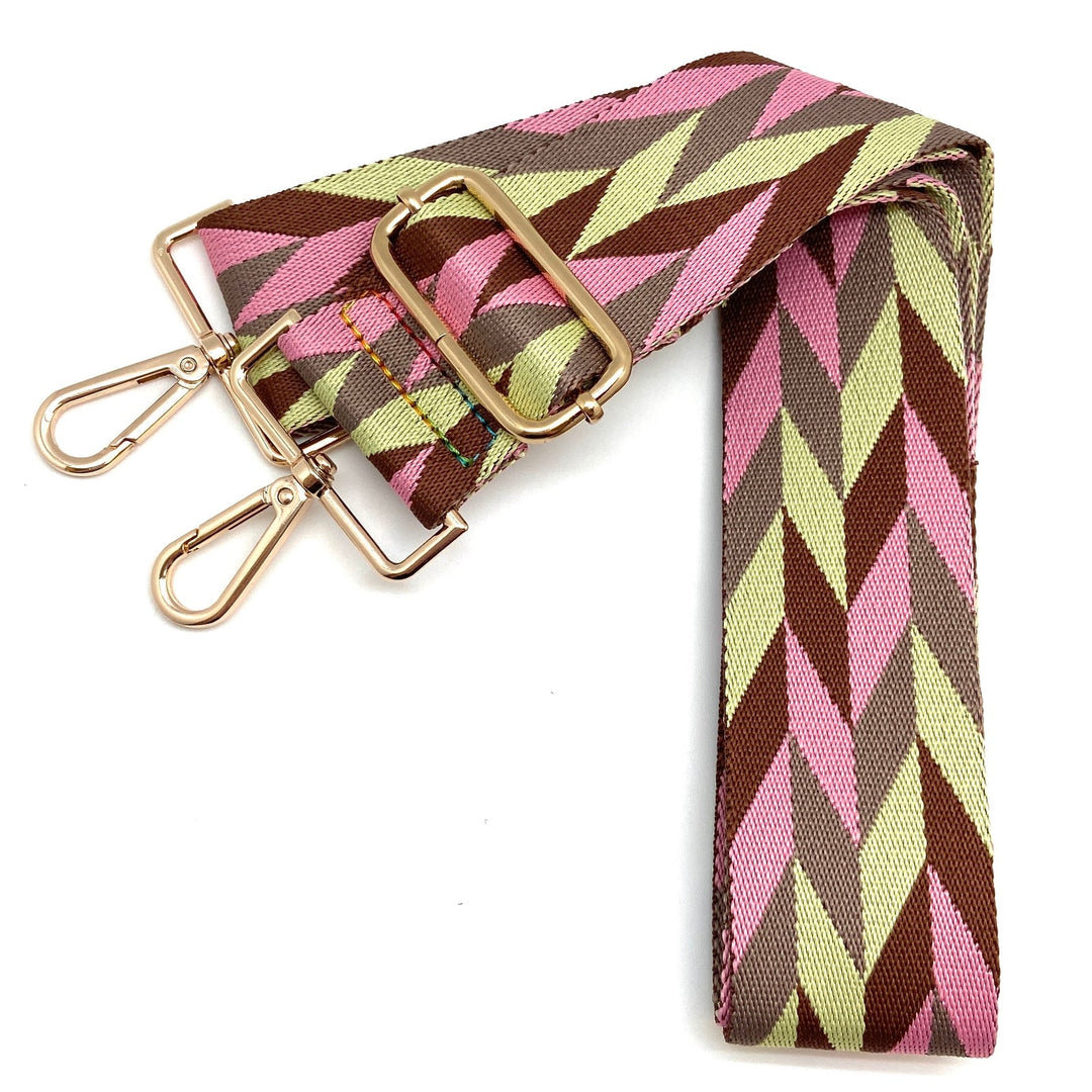 CHEVRON CANVAS PURSE STRAP - Kingfisher Road - Online Boutique