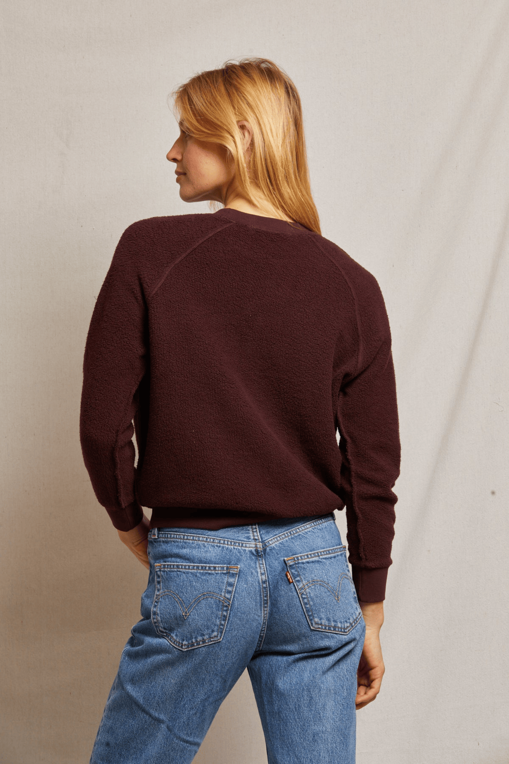 ZIGGY INSIDE OUT CREWNECK SWEATSHIRT-BLACKBERRY