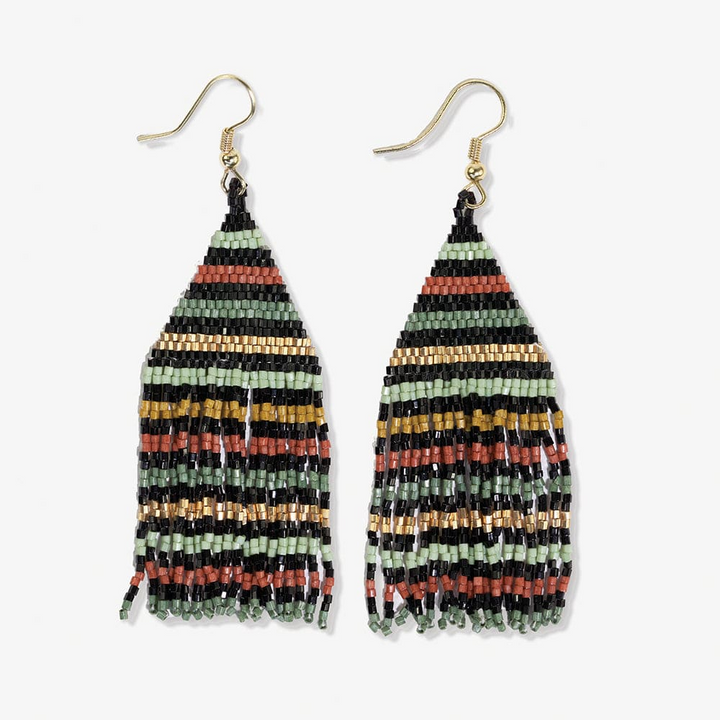 LEXIE BEADED FRINGE EARRING-HIGHLANDS