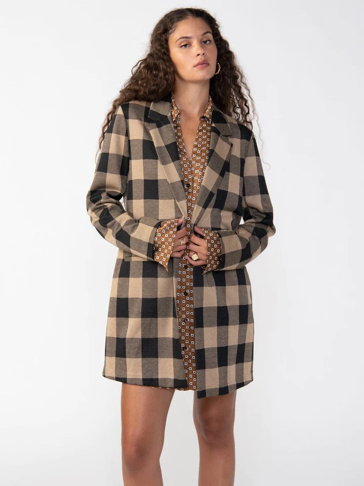 CONNOR PLAID CARLY COAT - Kingfisher Road - Online Boutique