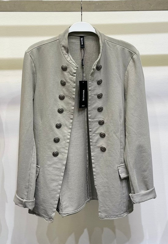 SOLID SGT PEPPER BLAZER-MOCHA - Kingfisher Road - Online Boutique