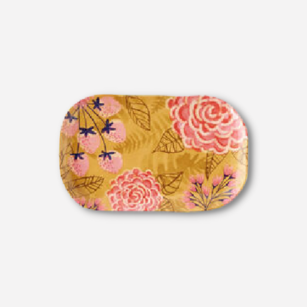 MELAMINE FLORAL AND BERRIES TRAY - Kingfisher Road - Online Boutique