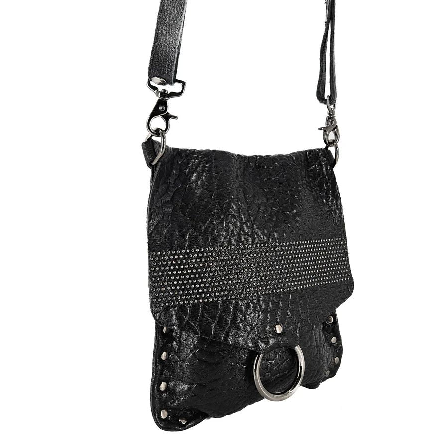 DYLAN STUD CROSSBODY BAG-BLACK - Kingfisher Road - Online Boutique