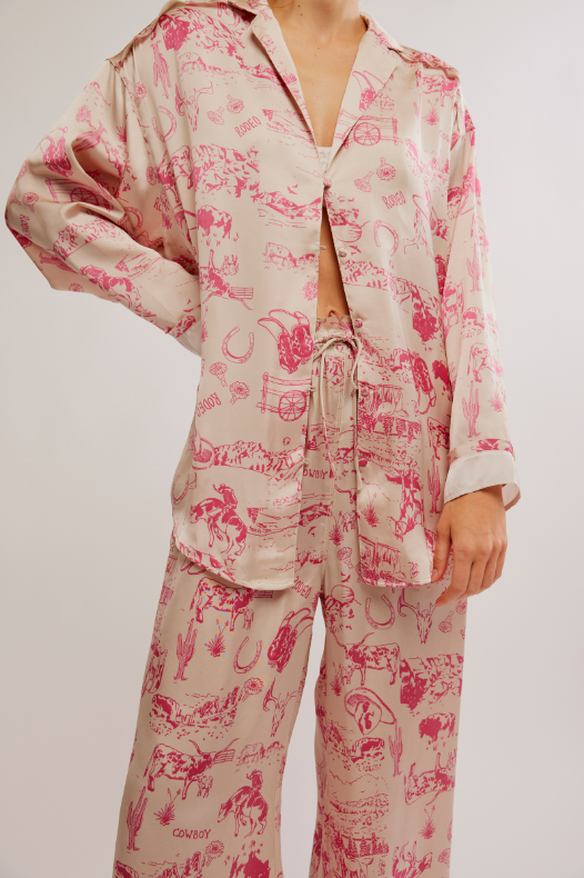 DREAMY DAYS PAJAMA SET-TEA COMBO - Kingfisher Road - Online Boutique