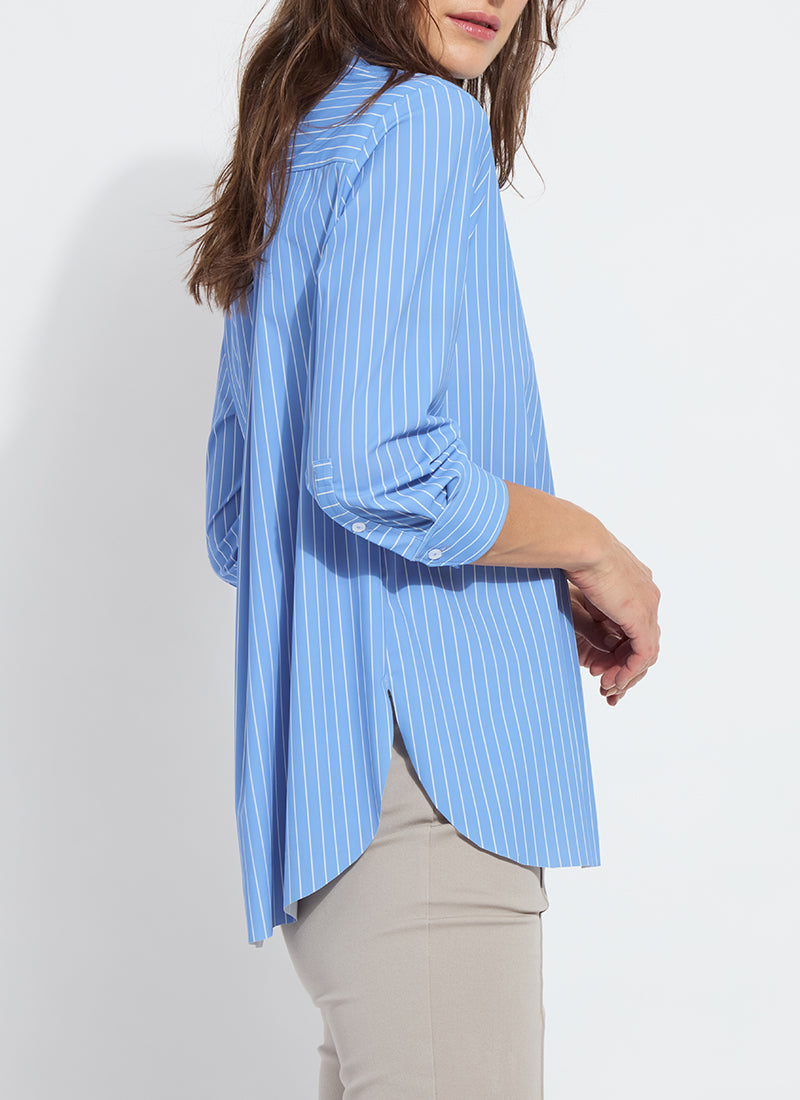 3/4 SLEEVE CROPPED SCHIFFER-FRESH & CHIC STRIPE - Kingfisher Road - Online Boutique