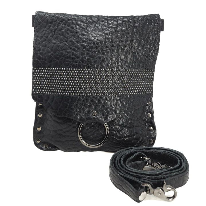 DYLAN STUD CROSSBODY BAG-BLACK - Kingfisher Road - Online Boutique