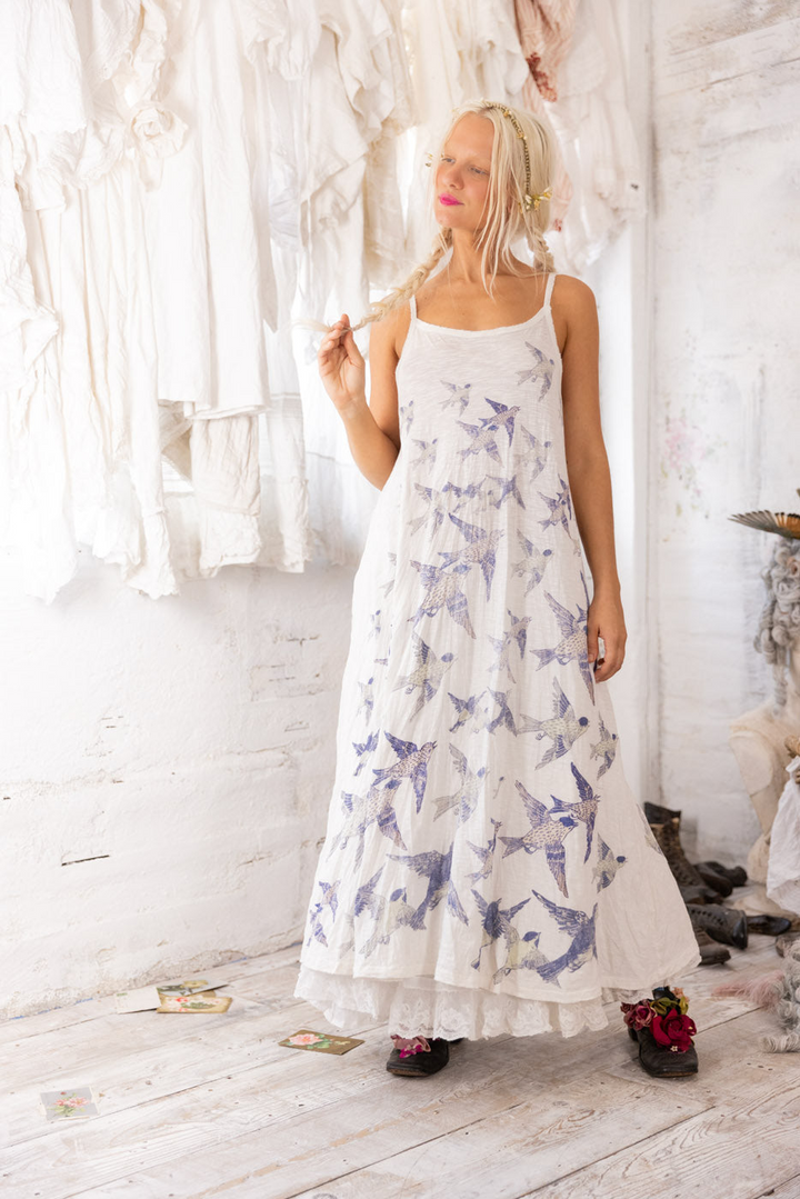 BIRD LANA TANK DRESS-INDIGO TRIBUTE