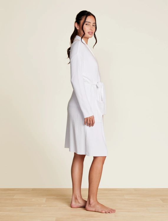 CCUL TIPPED RIBBED SHORT ROBE-SHELL/SEA SALT - Kingfisher Road - Online Boutique