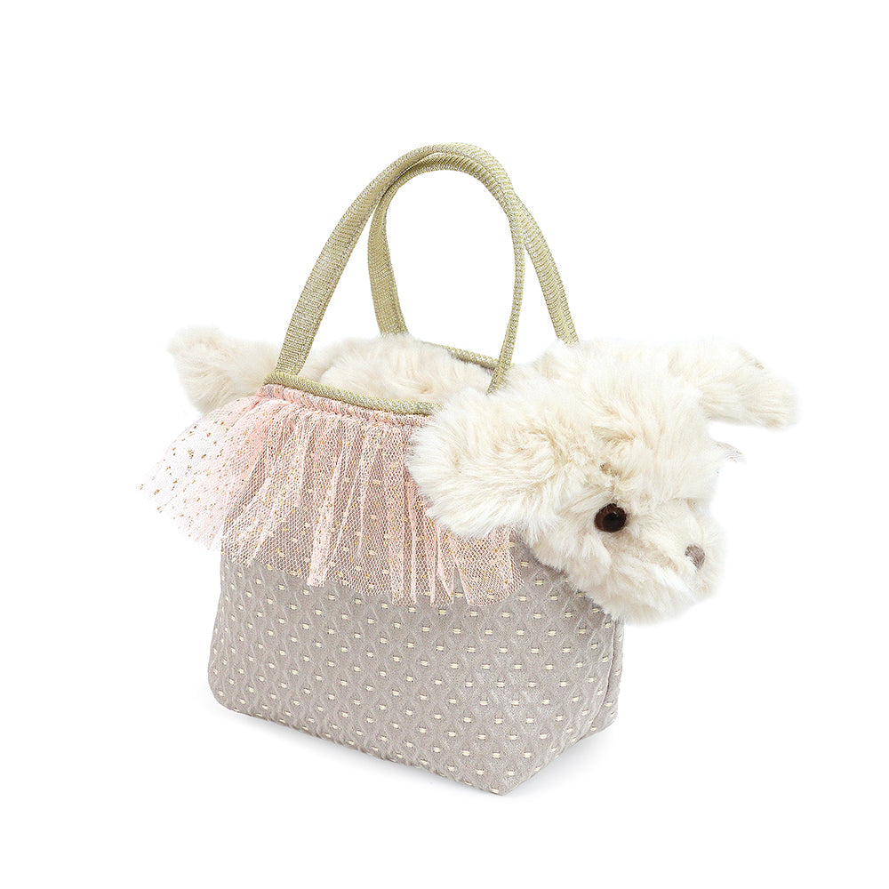 SUGAR MALTESE PUPPY PLUSH TOY AND PURSE SET - Kingfisher Road - Online Boutique