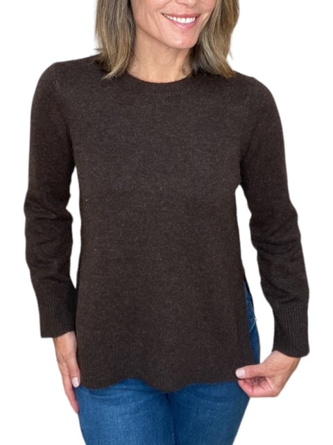 IMOGEN CREW NECK SWEATER-JAVA