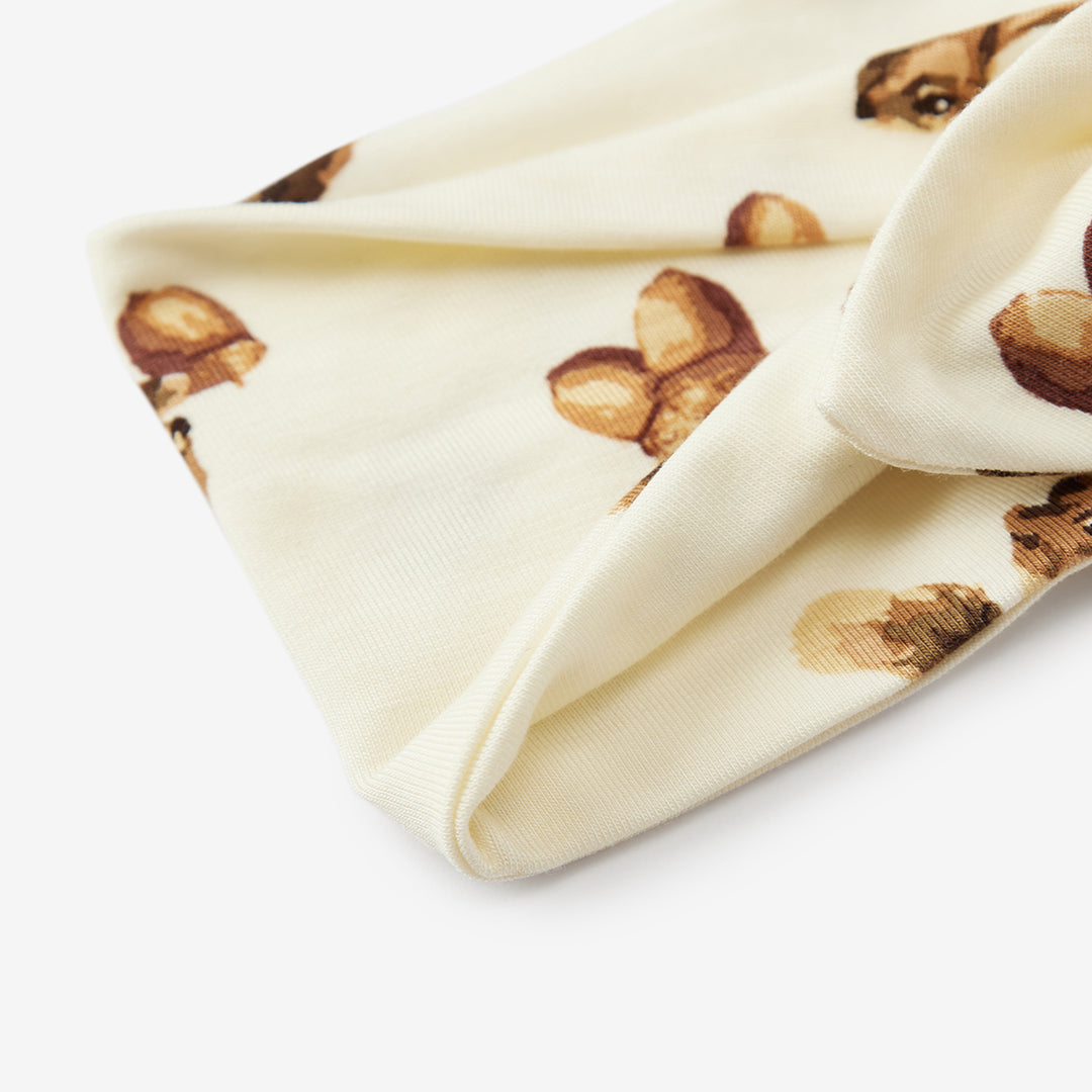 CHIPMUNK KNOTTED LUXE STRETCH HEADBAND