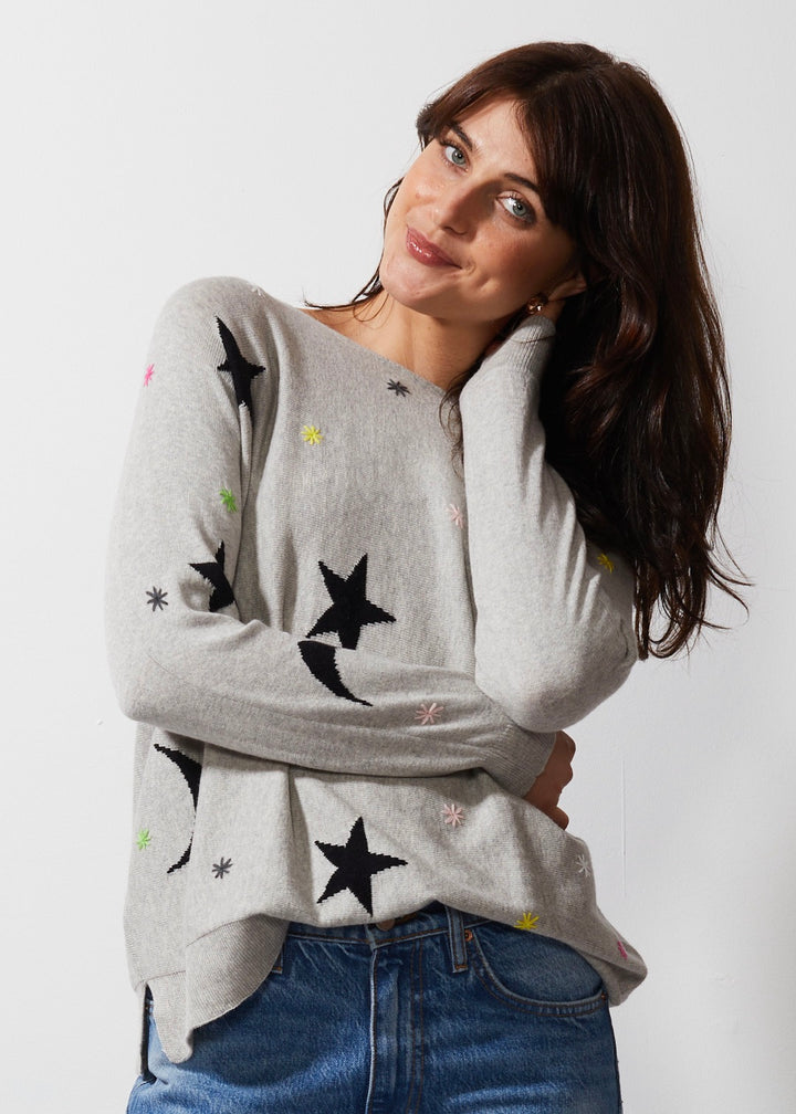 STARS & MOON SWEATER-MARL