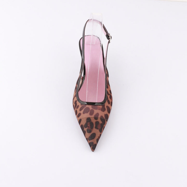 VIVI SLING BACK-LEOPARD