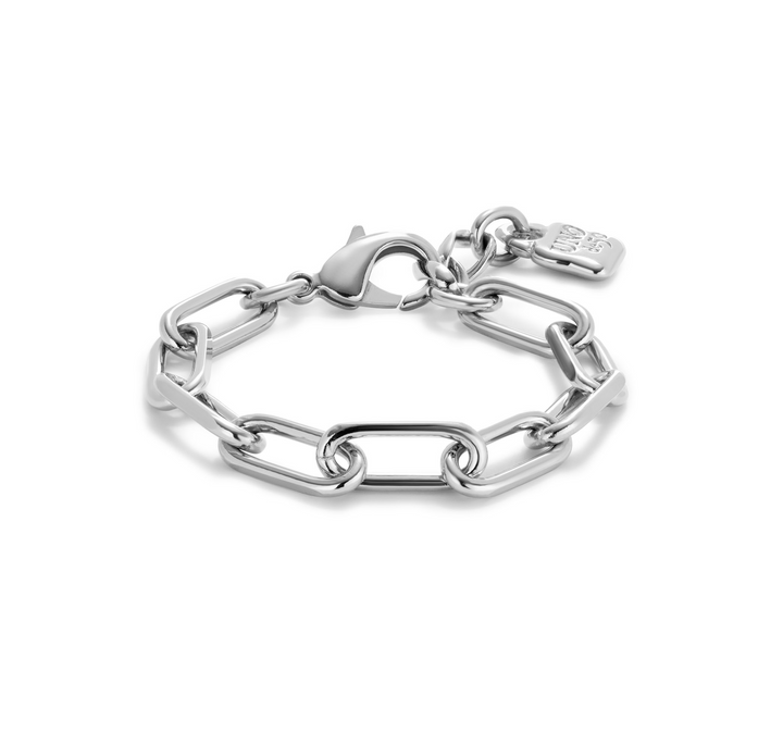 LARGE PAPERCLIP BRACELET-SILVER