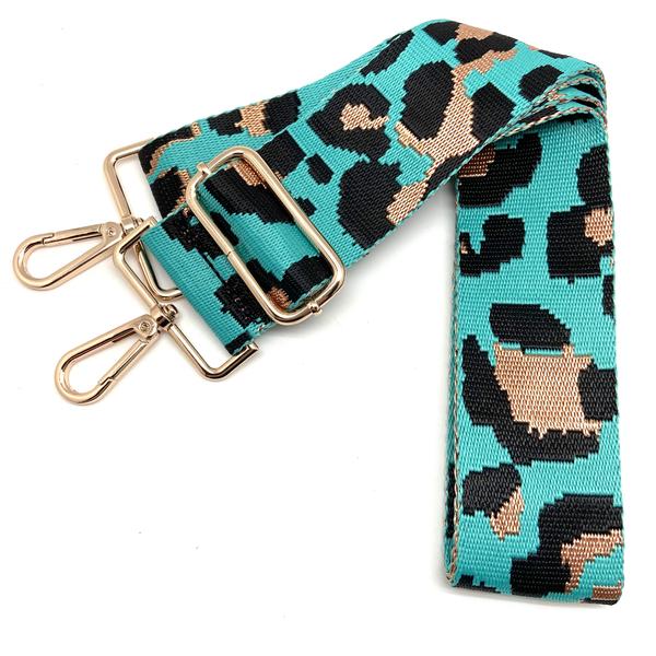 ANIMAL PRINT CANVAS PURSE STRAP - Kingfisher Road - Online Boutique