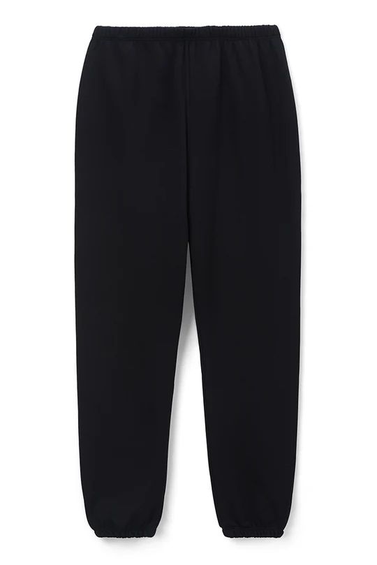 STEVIE FLEECE EASY SWEATPANT-TRUE BLACK