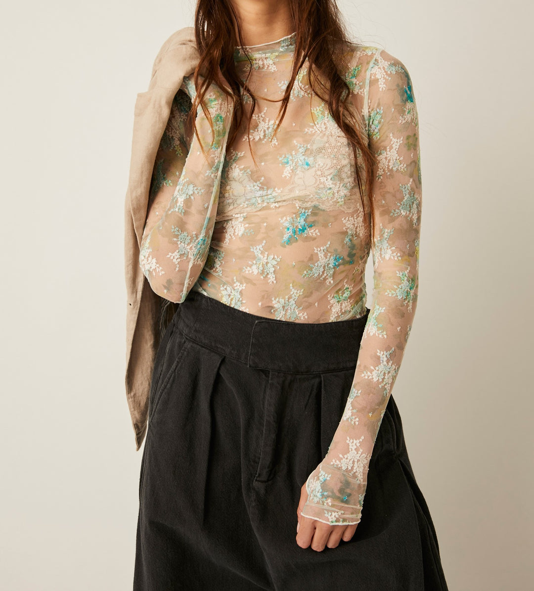 PRINTED LADY LUX LAYERING TOP - TEA COMBO - Kingfisher Road - Online Boutique