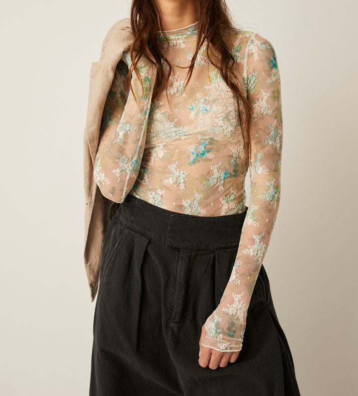 PRINTED LADY LUX LAYERING TOP - TEA COMBO - Kingfisher Road - Online Boutique