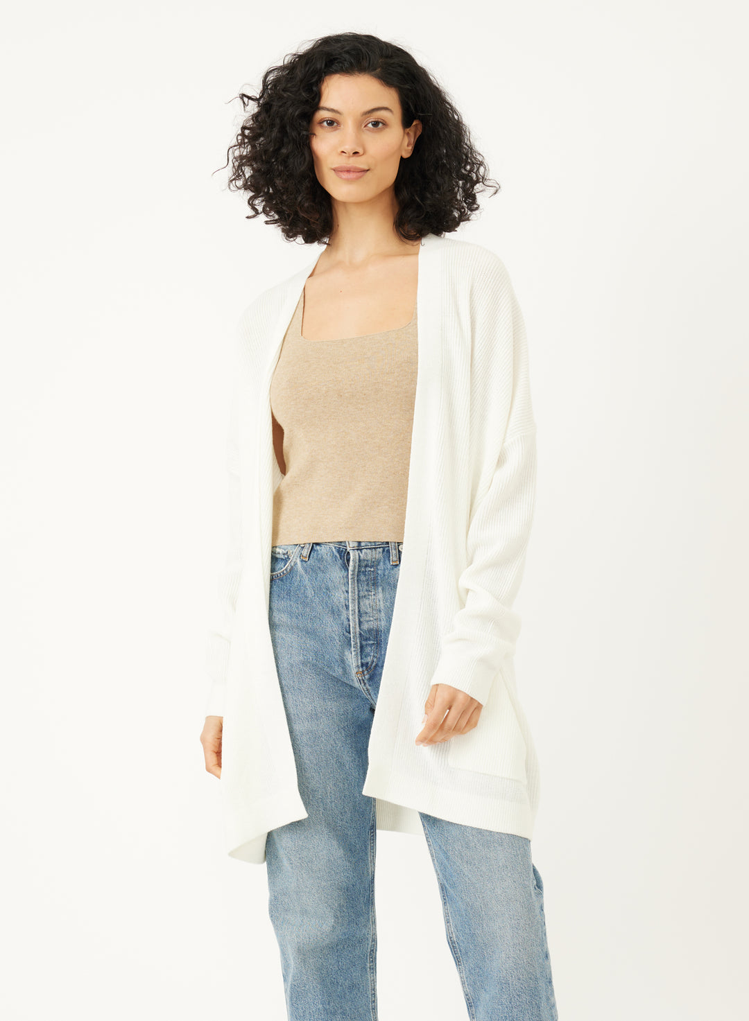 COOPER CARDIGAN-CHALK - Kingfisher Road - Online Boutique