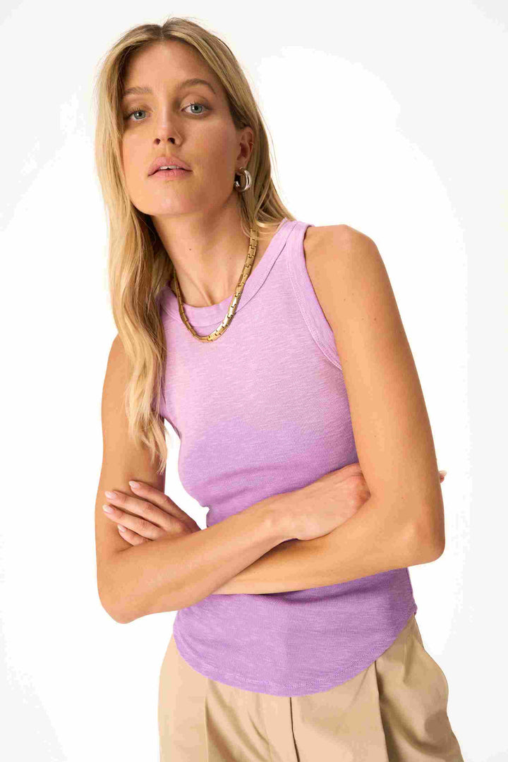 TOPAZ SUN FADED RIB TANK-SUN FADED PURPLE MAGIC - Kingfisher Road - Online Boutique