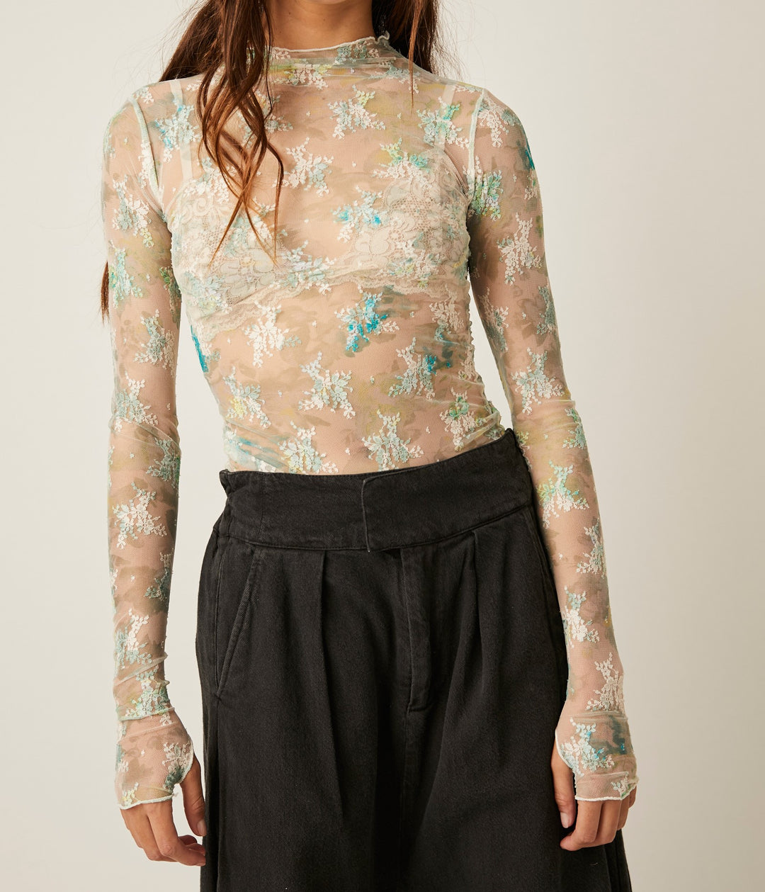 PRINTED LADY LUX LAYERING TOP - TEA COMBO - Kingfisher Road - Online Boutique