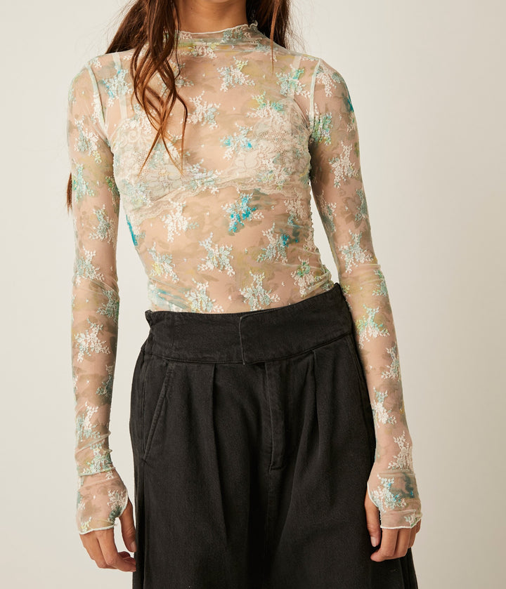 PRINTED LADY LUX LAYERING TOP - TEA COMBO - Kingfisher Road - Online Boutique