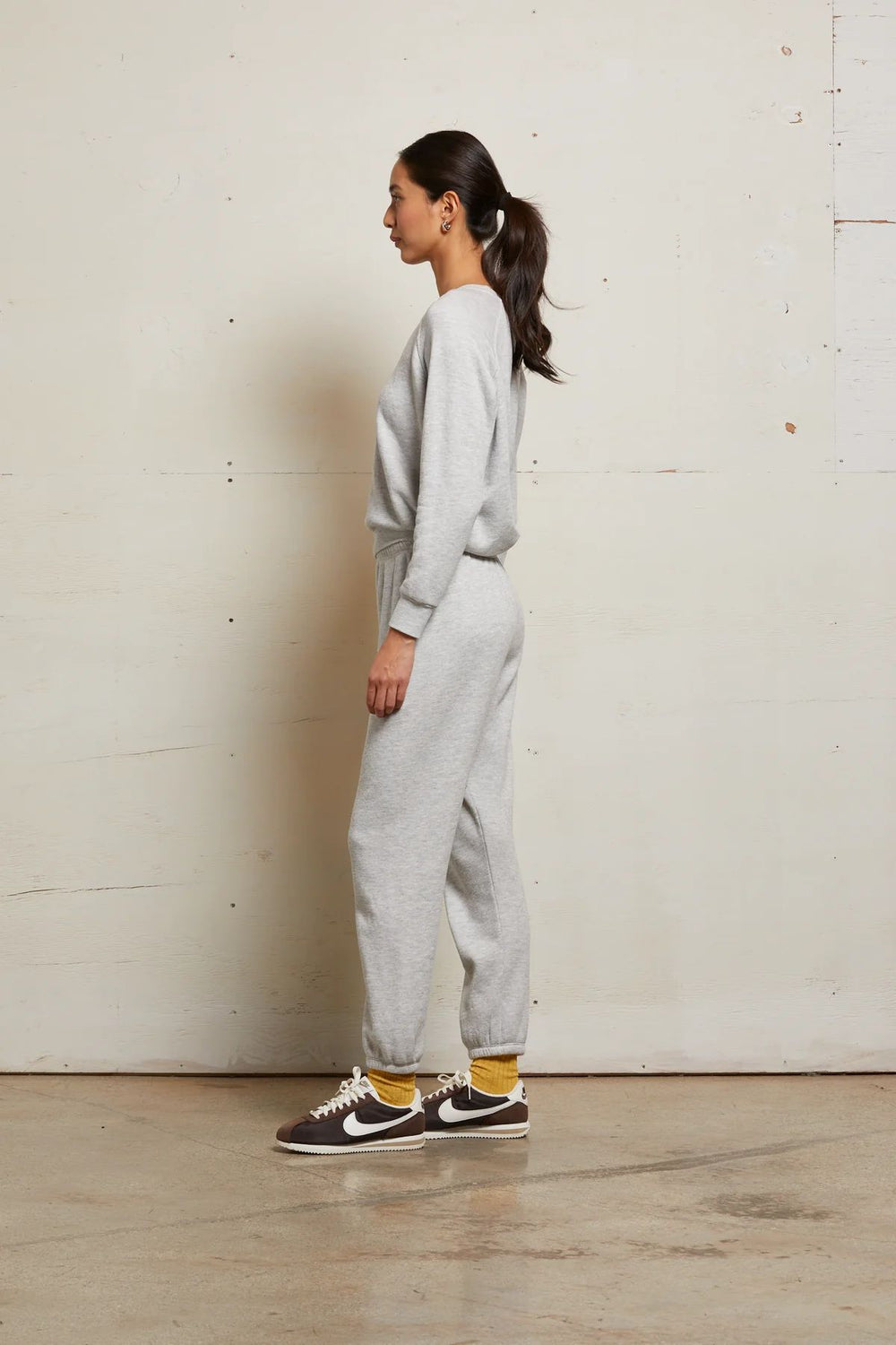 STEVIE FLEECE EASY SWEATPANT-ASH - Kingfisher Road - Online Boutique