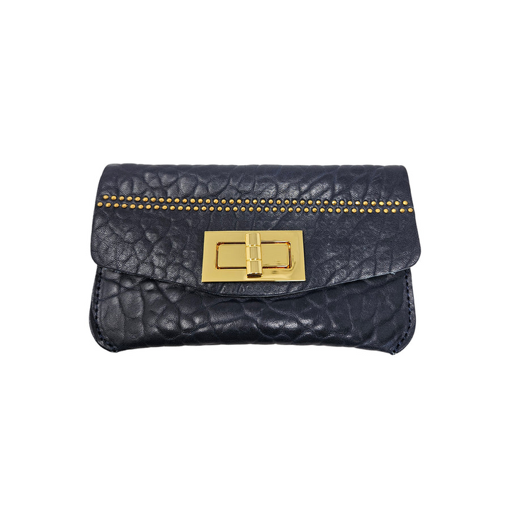 HAILEY WALLET-NAVY/GOLD