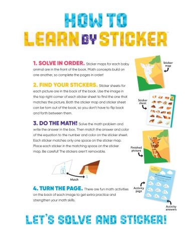 LEARN BY STICKER: ADDITION AND SUBTRACTION