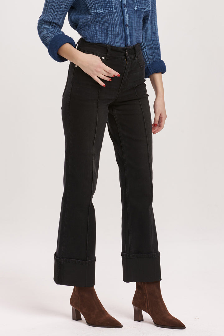 HOLLY SUPER HI-RISE WIDE PANT-JET SET - Kingfisher Road - Online Boutique