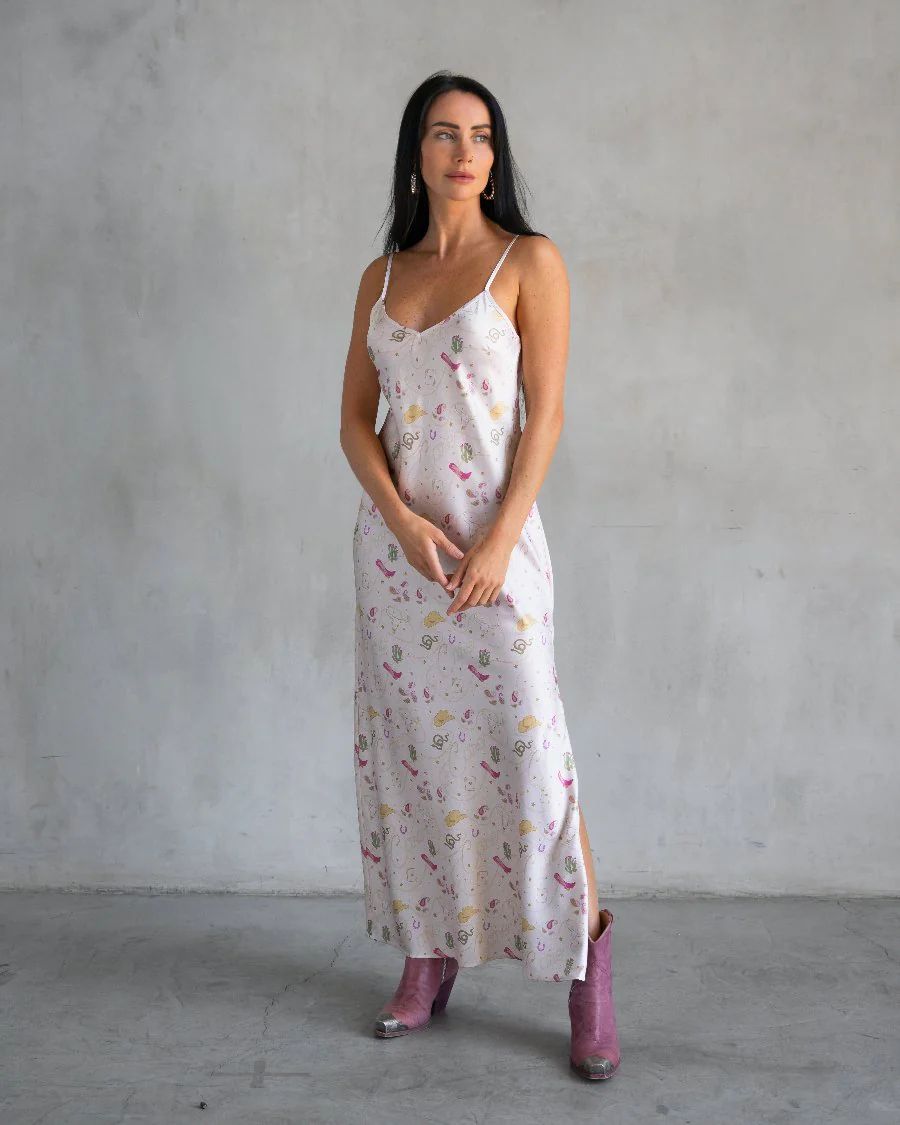 LENON ZIPSLIP DRESS-WESTERN IVORY - Kingfisher Road - Online Boutique