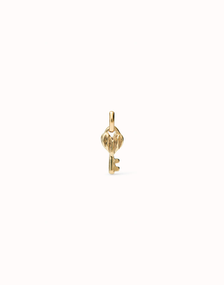 KEY HEART CHARM-GOLD - Kingfisher Road - Online Boutique