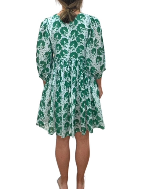 RAYA MINI DRESS-GREEN - Kingfisher Road - Online Boutique