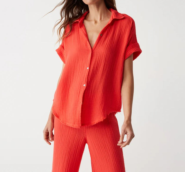 BAILEY BUTTON DOWN SHIRT-SPRITZ - Kingfisher Road - Online Boutique