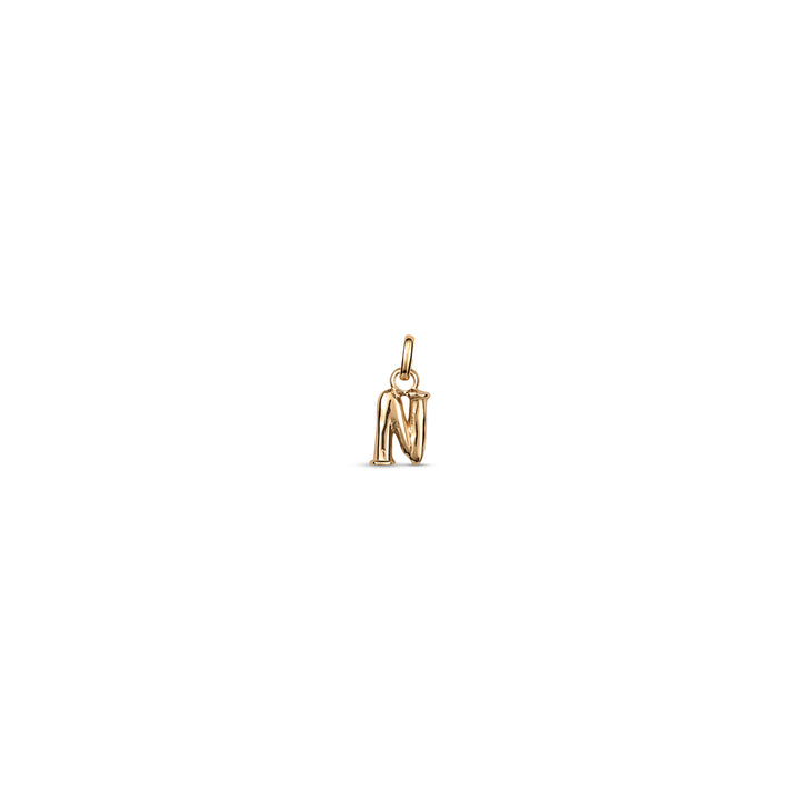 TINY "N" INITIAL CHARM-GOLD - Kingfisher Road - Online Boutique