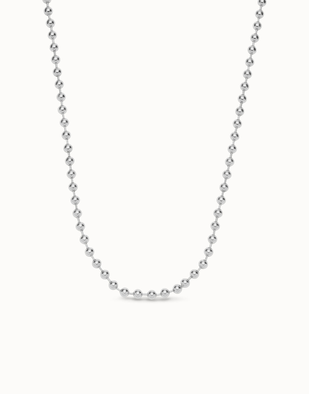 LARGE BALL CHAIN NECKLACE 26"-SILVER - Kingfisher Road - Online Boutique